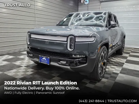 Gray 2022 Rivian R1T Launch Edition Quad-Motor AWD Electric Pickup Truck for sale in Sykesville, MD