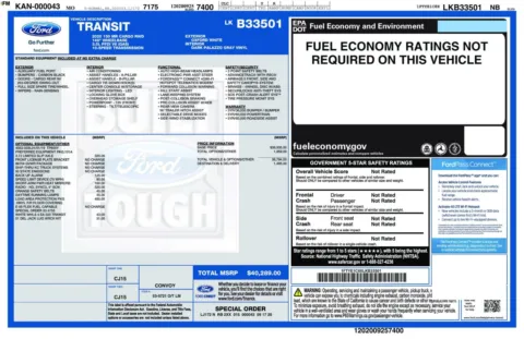 Another view of 2020 Ford Transit T-150 Cargo 148''WB Medium Roof Minivan/Van for sale in Sykesville, MD at Trust Auto