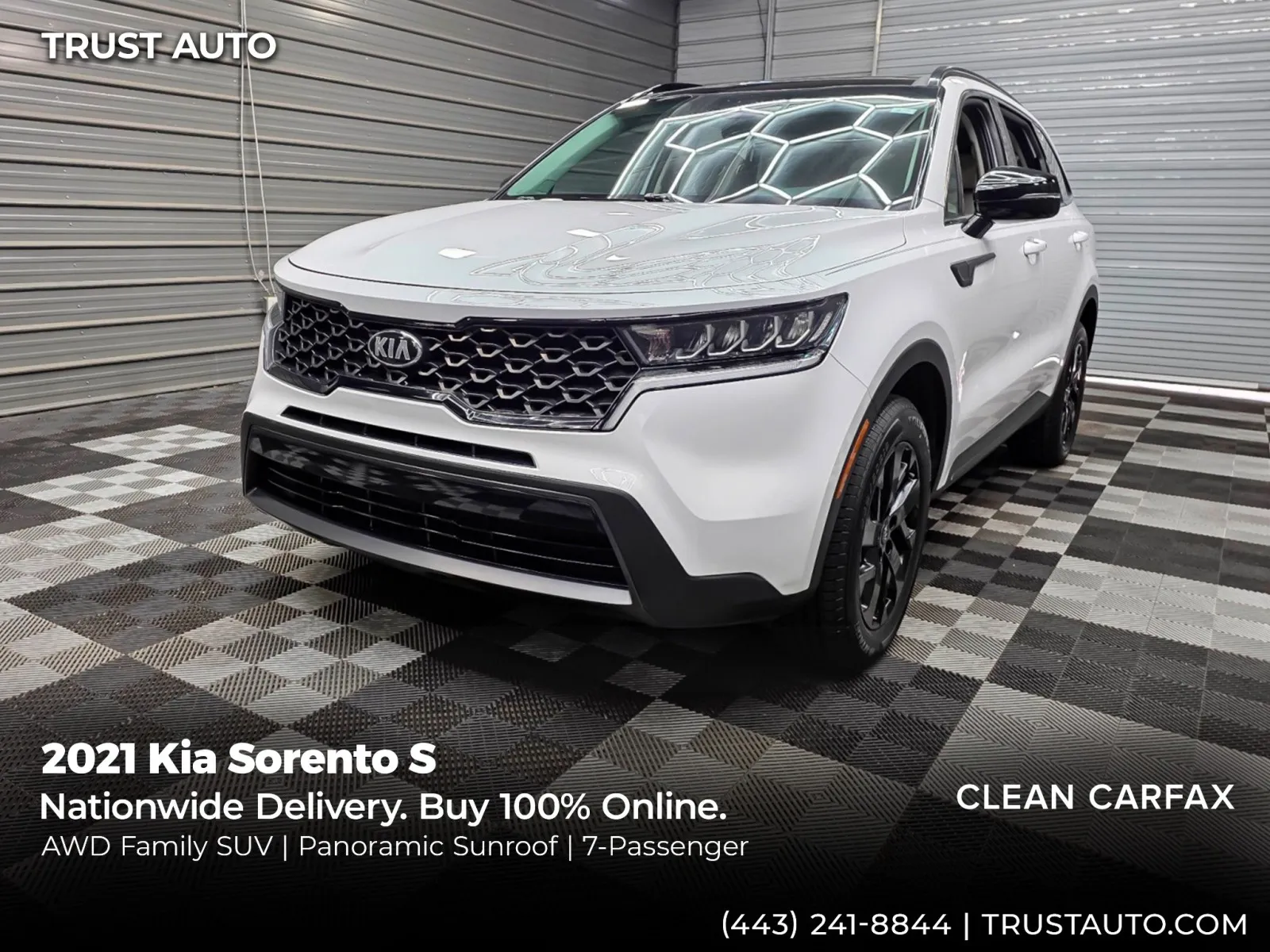 2021 Kia Sorento S AWD 7-Passenger SUV