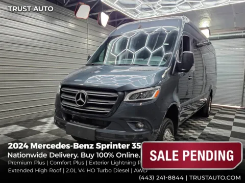 Gray 2024 Mercedes-Benz Sprinter 3500 Cargo 170''WB DRW High Roof Extended AWD Diesel Minivan/Van w/Premium for sale in Sykesville, MD