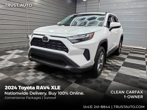White 2024 Toyota RAV4 XLE SUV w/Convenience Pkg for sale in Sykesville, MD