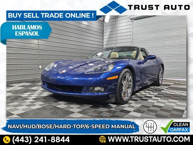 2006 Chevrolet Corvette 6-Speed Manual Hard-Top Coupe for sale in Sykesville, MD