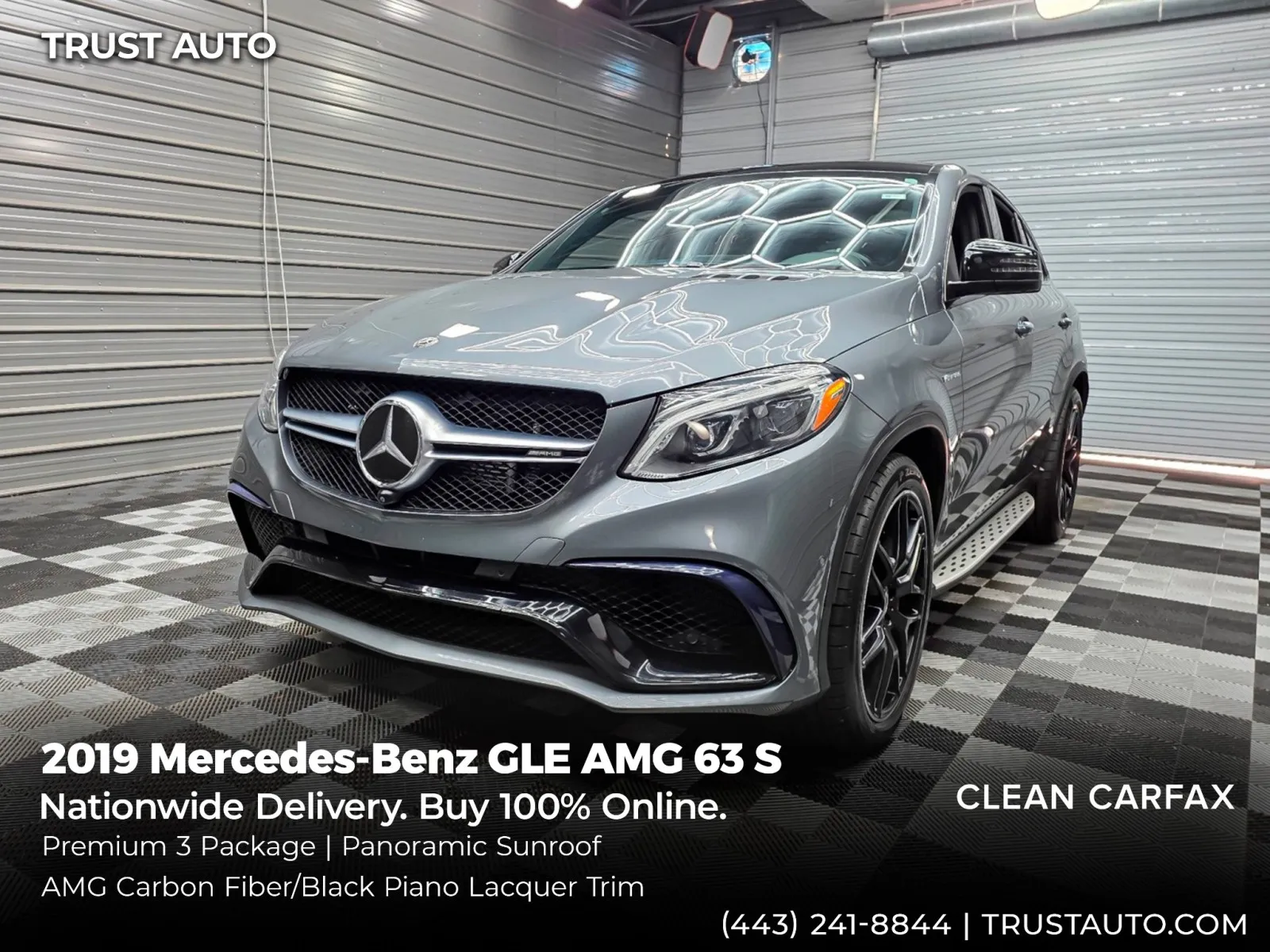 Gray 2019 Mercedes-Benz GLE AMG GLE 63 S 4MATIC AWD SUV w/Premium 3 Package for sale in Sykesville, MD