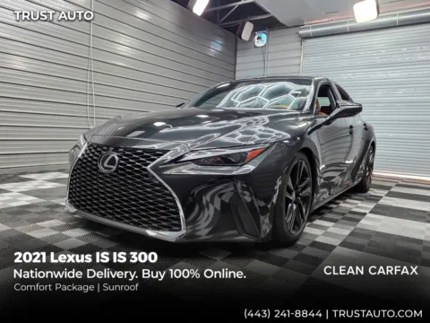 Black 2021 Lexus IS 300 AWD Sedan w/Comfort Pkg for sale in Sykesville, MD
