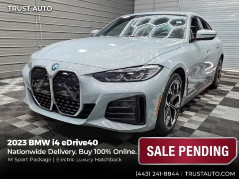Gray 2023 BMW i4 eDrive40 Electric Luxury Hatchback w/M Sport Pkg for sale in Sykesville, MD