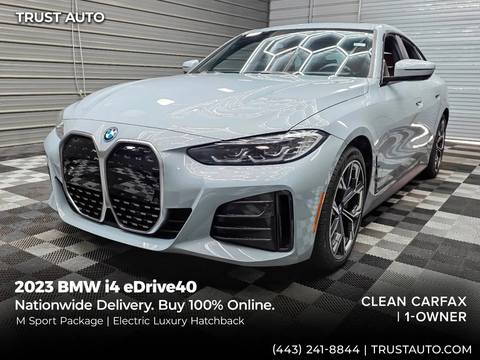 Gray 2023 BMW i4 eDrive40 Electric Luxury Hatchback w/M Sport Pkg for sale in Sykesville, MD