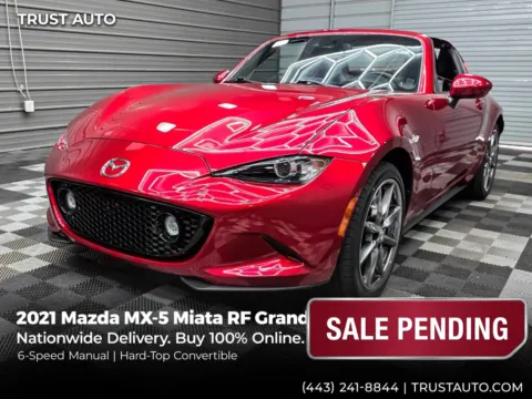 Red 2021 Mazda MX-5 Miata RF Grand Touring 6-Speed Manual Hard-Top Convertible for sale in Sykesville, MD