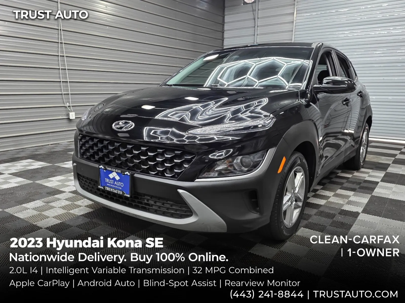 Black 2023 Hyundai Kona SE SUV for sale in Sykesville, MD