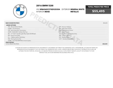 Another view of 2016 BMW 5 Series 528i Sedan w/Premium Pkg for sale in Sykesville, MD at Trust Auto