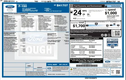 Another view of 2021 Ford F-150 LARIAT 4WD SuperCrew Hybrid Pickup Truck for sale in Sykesville, MD at Trust Auto