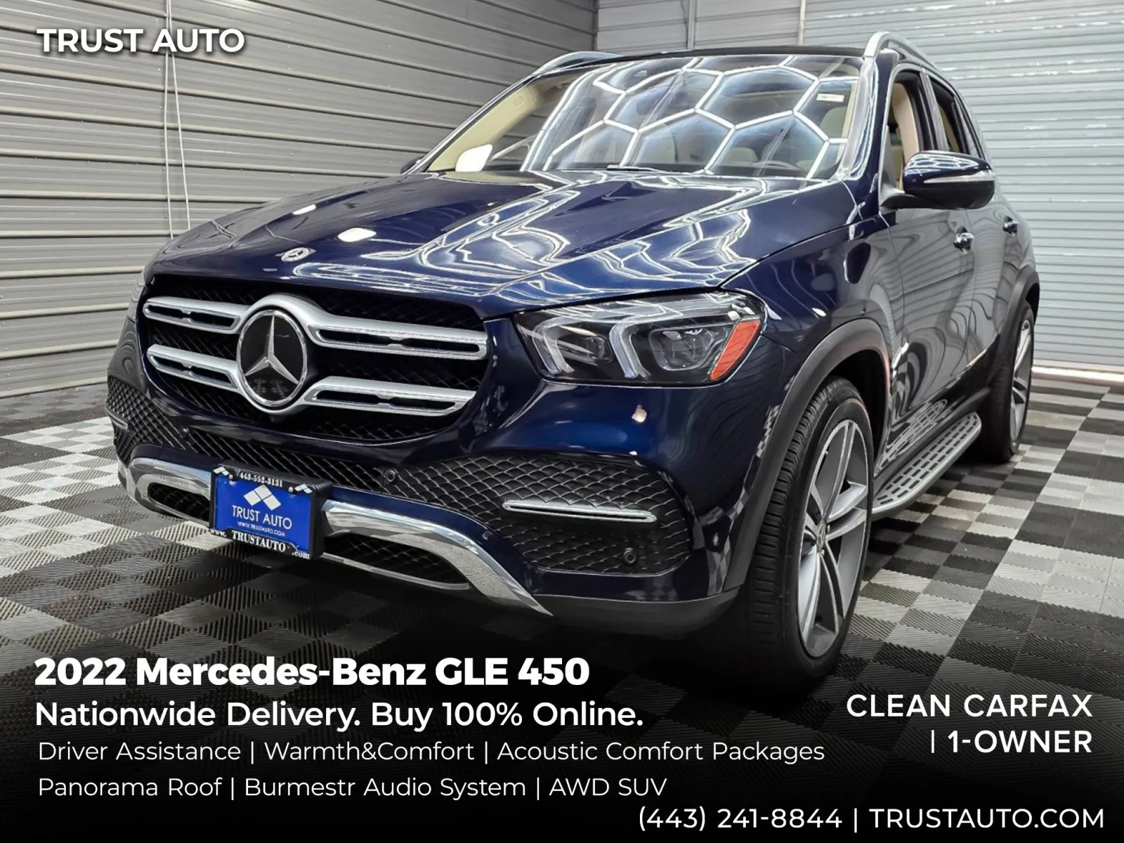 2022 Mercedes-Benz GLE 450 AWD SUV w/Driver Assistance Plus Pkg