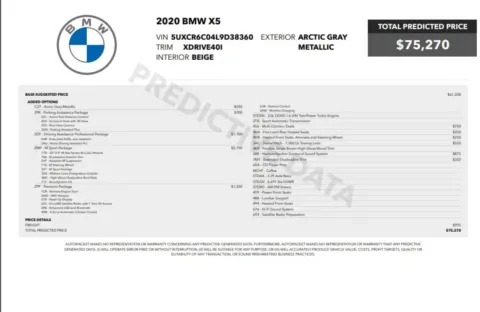 Another view of 2020 BMW X5 xDrive40i AWD Luxury SUV w/M-Sport Pkg for sale in Sykesville, MD at Trust Auto