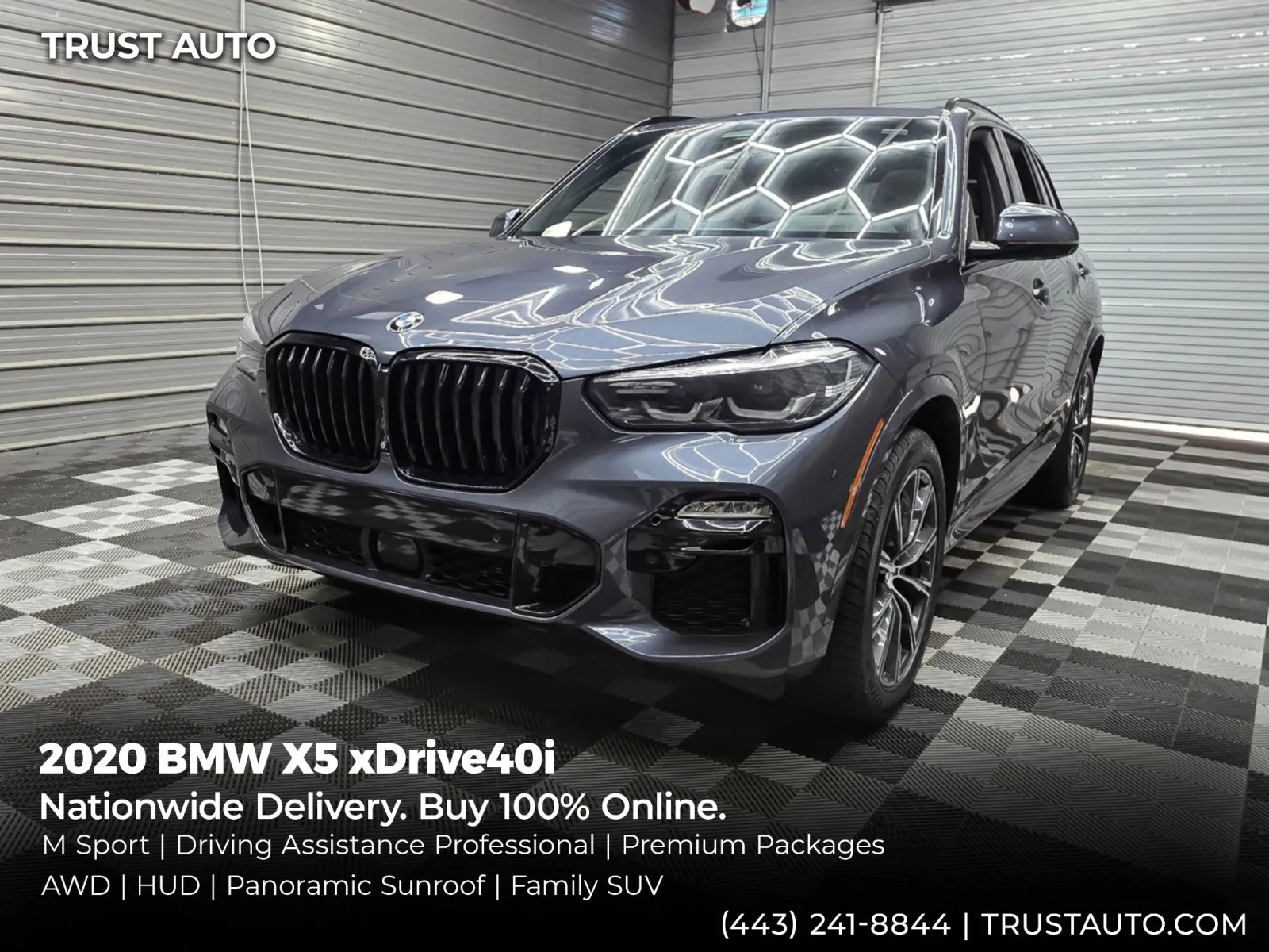 Gray 2020 BMW X5 xDrive40i AWD Luxury SUV w/M-Sport Pkg for sale in Sykesville, MD
