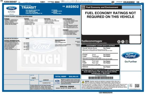 Another view of 2019 Ford Transit T-250 Cargo 148''WB Medium Roof Minivan/Van w/Solar Panels for sale in Sykesville, MD at Trust Auto