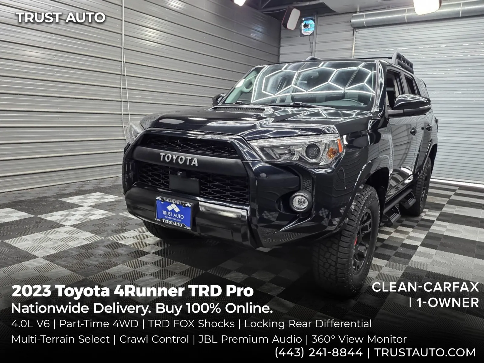 Black 2023 Toyota 4Runner TRD Pro SUV for sale in Sykesville, MD