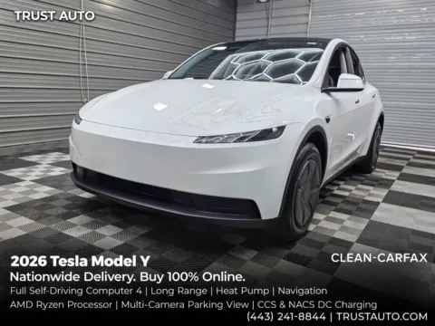 White 2026 Tesla Model Y Long Range Electric SUV for sale in Sykesville, MD