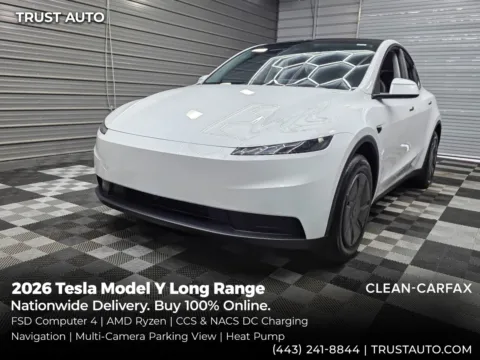 White 2026 Tesla Model Y Long Range Electric SUV for sale in Sykesville, MD