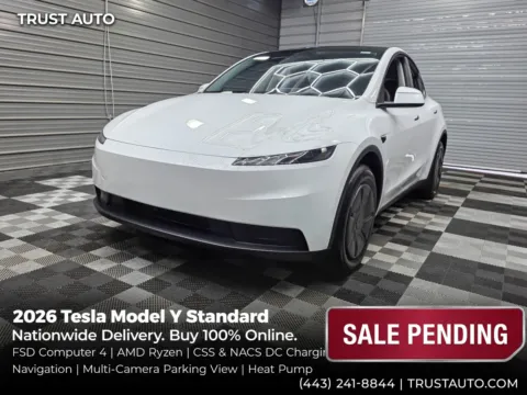 White 2026 Tesla Model Y Standard Electric SUV for sale in Sykesville, MD