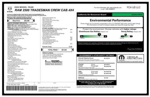 Another view of 2024 Ram 2500 Tradesman 4WD Crew Cab Pickup Truck for sale in Sykesville, MD at Trust Auto
