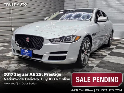 Silver 2017 Jaguar XE 25t Prestige Luxury 4-Door Sedan for sale in Sykesville, MD