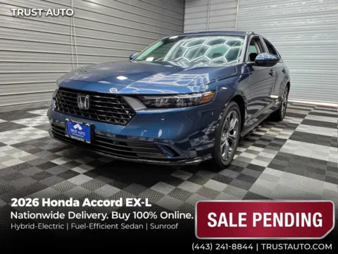 Blue 2026 Honda Accord EX-L Hybrid-Electric 4-Door Sedan for sale in Sykesville, MD