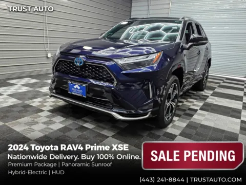 Blue 2024 Toyota RAV4 Prime XSE AWD Hybrid-Electric SUV w/Premium Pkg for sale in Sykesville, MD