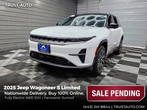 White 2025 Jeep Wagoneer S Limited 4WD Electric Luxury SUV for sale in Sykesville, MD