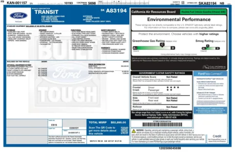 Another view of 2025 Ford Transit T-250 Cargo 148''WB Medium Roof Minivan/Van for sale in Sykesville, MD at Trust Auto