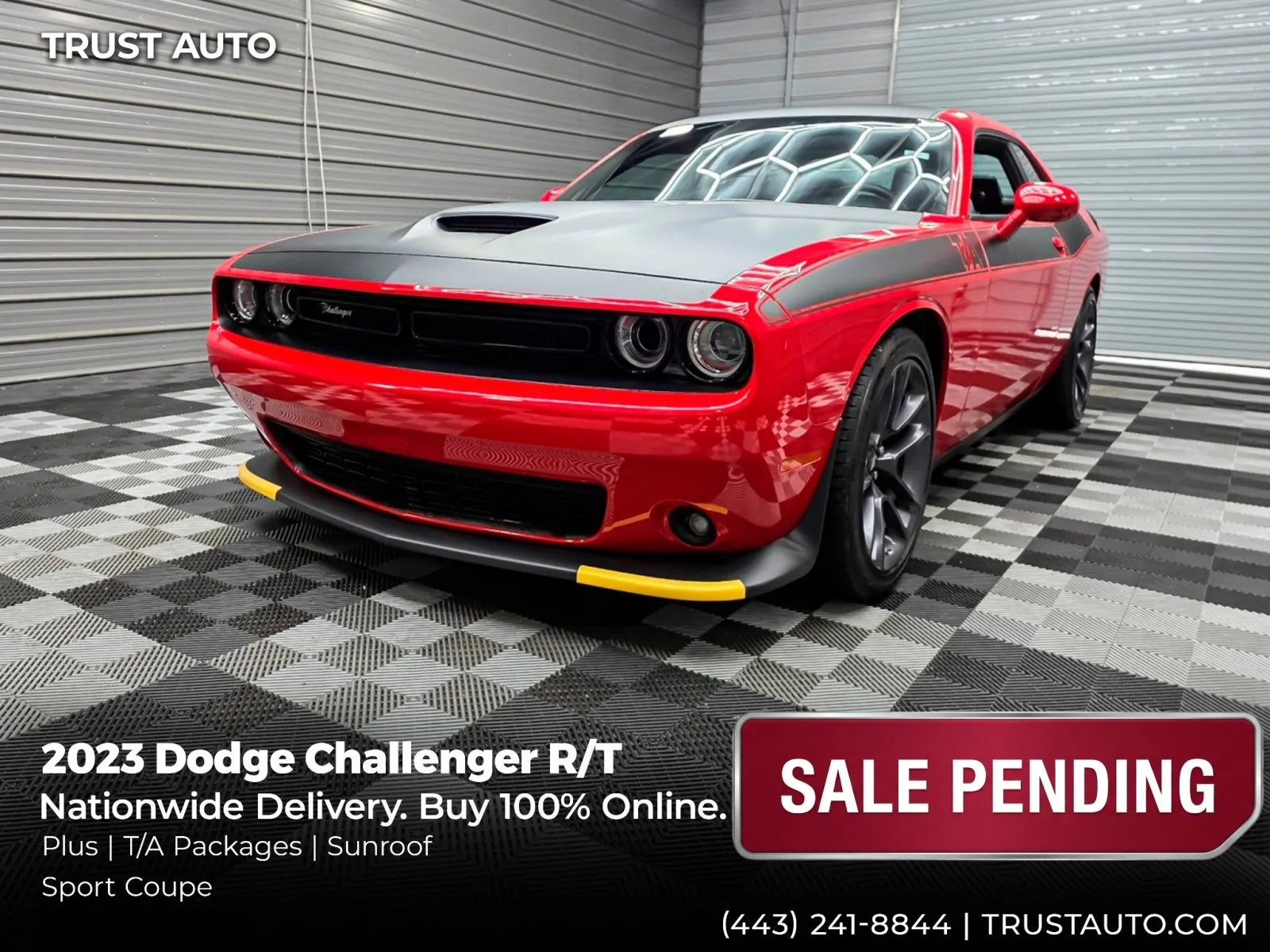 Red 2023 Dodge Challenger R/T Hemi Coupe w/Plus/T/A Pkgs for sale in Sykesville, MD