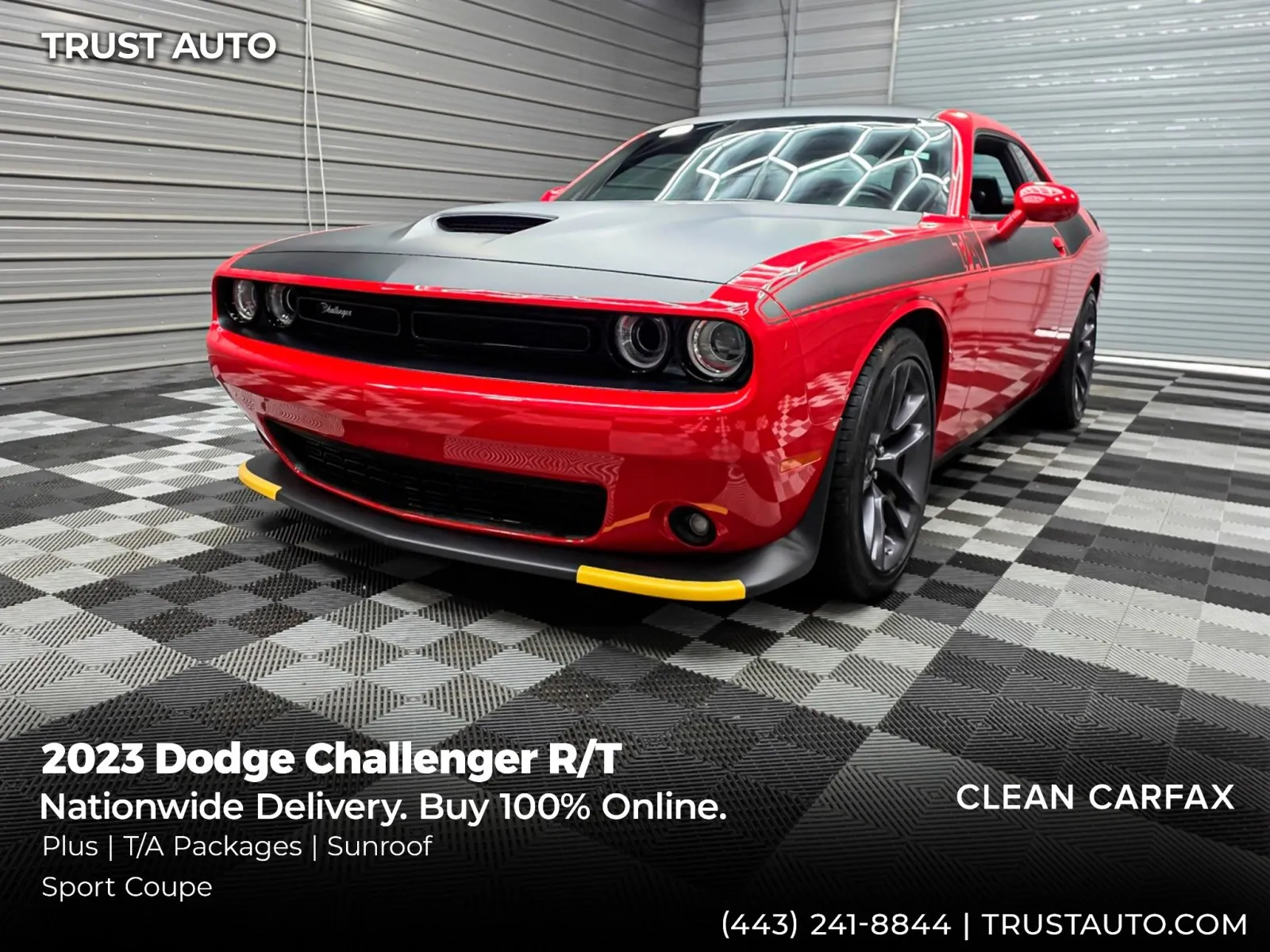 Red 2023 Dodge Challenger R/T Hemi Coupe w/Plus/T/A Pkgs for sale in Sykesville, MD