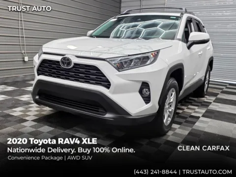 White 2020 Toyota RAV4 XLE AWD SUV w/Convenience Pkg for sale in Sykesville, MD