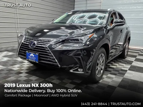 Black 2019 Lexus NX 300h AWD Hybrid SUV for sale in Sykesville, MD
