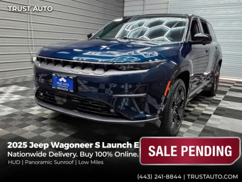 Blue 2025 Jeep Wagoneer S Launch Edition AWD Electric SUV for sale in Sykesville, MD