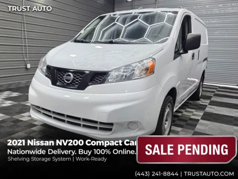 White 2021 Nissan NV200 Compact Cargo S Minivan/Van w/Shelving Storage System for sale in Sykesville, MD