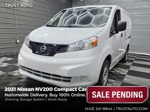 White 2021 Nissan NV200 Compact Cargo S Minivan/Van w/Shelving Storage System for sale in Sykesville, MD