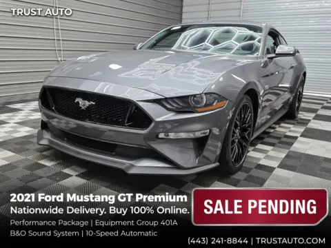 Gray 2021 Ford Mustang GT Premium Coupe w/Performance Pkg for sale in Sykesville, MD