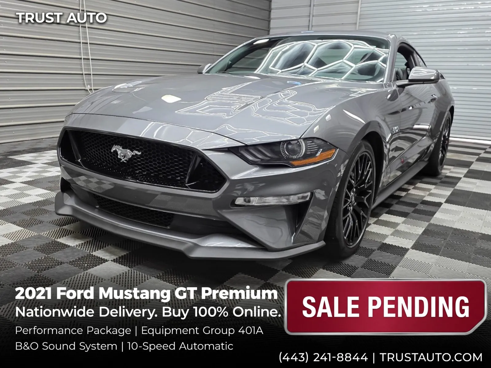 2021 Ford Mustang GT Premium Coupe w/Performance Pkg for sale in Sykesville, MD