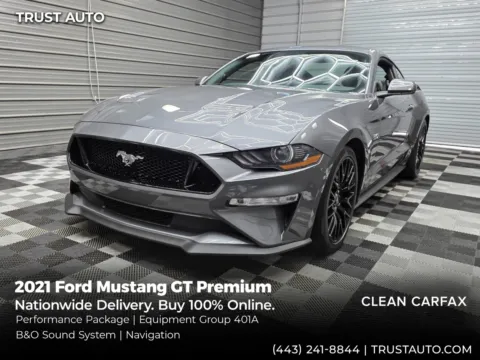 Gray 2021 Ford Mustang GT Premium Coupe w/Performance Pkg for sale in Sykesville, MD