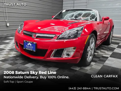 Red 2008 Saturn Sky Red Line Soft-Top Convertible Coupe for sale in Sykesville, MD