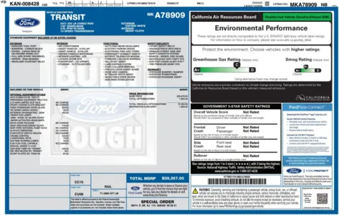 Another view of 2021 Ford Transit T-250 Cargo 130''WB Low Roof Minivan/Van w/Shelving Storage System for sale in Sykesville, MD at Trust Auto