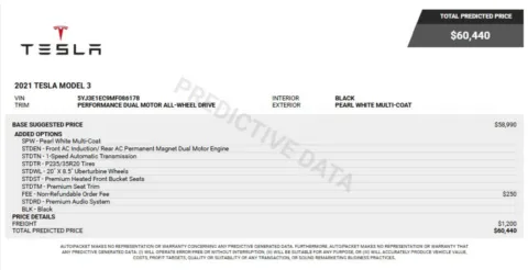 Another view of 2021 Tesla Model 3 Performance AWD Dual Motor Electric Luxury Sedan for sale in Sykesville, MD at Trust Auto