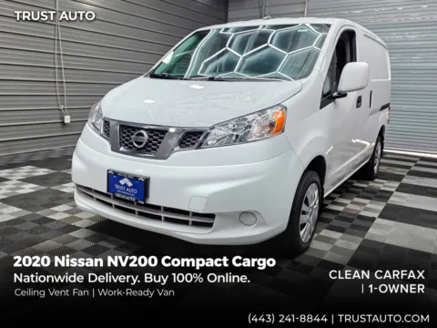 White 2020 Nissan NV200 Compact Cargo SV Minivan/Van w/Ceiling Vent Fan for sale in Sykesville, MD