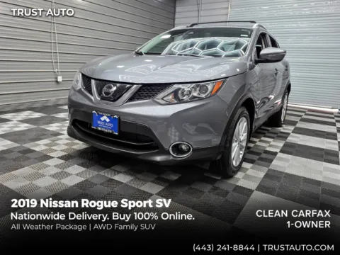Gray 2019 Nissan Rogue Sport SV AWD SUV for sale in Sykesville, MD