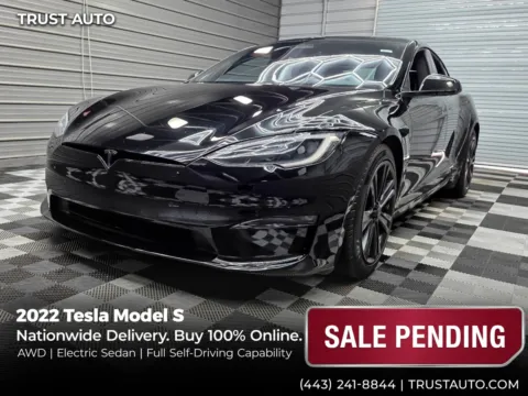 Black 2022 Tesla Model S AWD Electric Luxury Sedan for sale in Sykesville, MD