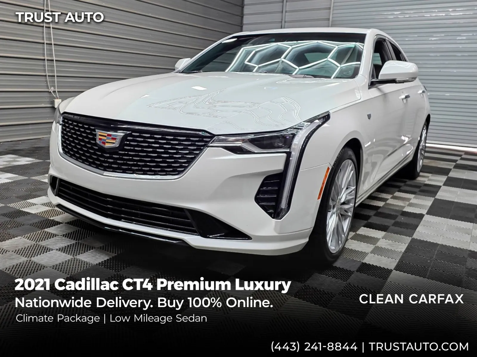 2021 Cadillac CT4 Premium Luxury Sedan w/Climate Pkg