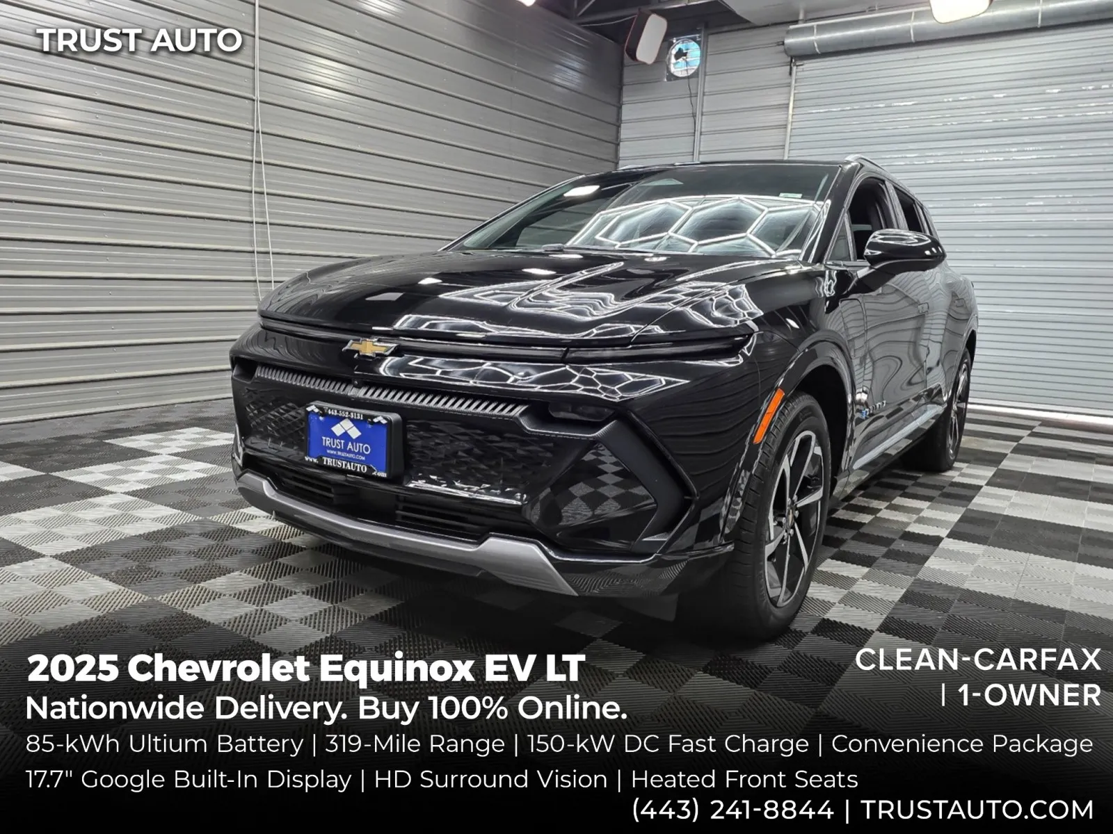 Black 2025 Chevrolet Equinox EV LT Electric SUV w/Convenience Pkg for sale in Sykesville, MD