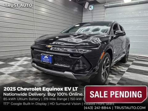 Black 2025 Chevrolet Equinox EV LT Electric SUV w/Convenience Pkg for sale in Sykesville, MD