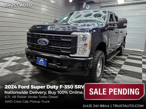 Blue 2024 Ford Super Duty F-350 SRW XL 4WD Crew Cab 6.7L V8 Power Stroke Turbo Diesel Pickup Truck for sale in Sykesville, MD