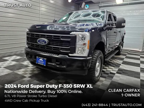Blue 2024 Ford Super Duty F-350 SRW XL 4WD Crew Cab 6.7L V8 Power Stroke Turbo Diesel Pickup Truck for sale in Sykesville, MD