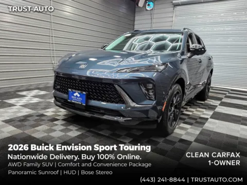 Blue 2026 Buick Envision Sport Touring AWD SUV w/Comfort and Convenience Pkg for sale in Sykesville, MD